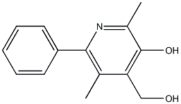 4-Pyridinemethanol,3-hydroxy-2,5-dimethyl-6-phenyl-(9CI) 구조식 이미지