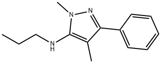 1H-Pyrazol-5-amine,1,4-dimethyl-3-phenyl-N-propyl-(9CI) Structure