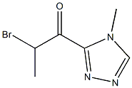 1-Propanone,2-bromo-1-(4-methyl-4H-1,2,4-triazol-3-yl)-(9CI) Structure