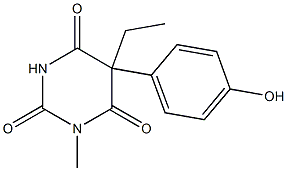 4-하이드록시메포바르비탈 구조식 이미지