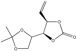 D-아라비노-헥스-1-에니톨,1,2-디데옥시-5,6-O-(1-메틸에틸리덴)-,사이클릭카보네이트(9CI) 구조식 이미지