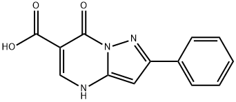 7-oxo-2-phenyl-4,7-dihydropyrazolo[1,5-a]pyriMidine-6-carboxylic acid 구조식 이미지