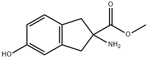 1H-Indene-2-carboxylicacid,2-amino-2,3-dihydro-5-hydroxy-,methylester(9CI) 구조식 이미지