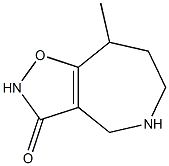 2H-Isoxazolo[4,5-c]azepin-3(4H)-one,5,6,7,8-tetrahydro-8-methyl-(9CI) 구조식 이미지