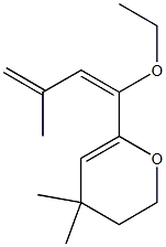 2H-Pyran,6-[(1E)-1-ethoxy-3-methyl-1,3-butadienyl]-3,4-dihydro-4,4-dimethyl-(9CI) 구조식 이미지