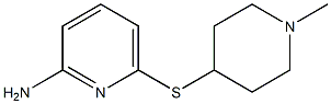 2-Pyridinamine,6-[(1-methyl-4-piperidinyl)thio]-(9CI) 구조식 이미지