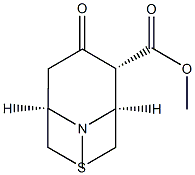 3-Thia-9-azabicyclo[3.3.1]nonane-6-carboxylicacid,9-methyl-7-oxo-,methylester,(1R,5S,6R)-rel-(9CI) Structure