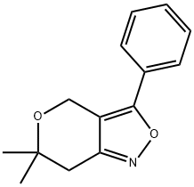 4H-Pyrano[4,3-c]isoxazole,6,7-dihydro-6,6-dimethyl-3-phenyl-(9CI) 구조식 이미지