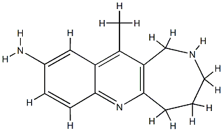 1H-Azepino[4,3-b]quinolin-9-amine,2,3,4,5-tetrahydro-11-methyl-(9CI) Structure