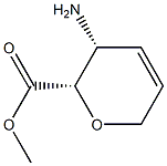 D-threo-Hex-4-enonic acid, 3-amino-2,6-anhydro-3,4,5-trideoxy-, methyl ester Structure