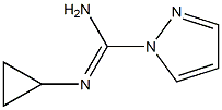 1H-피라졸-1-카르복시이미드아미드,N-시클로프로필-(9CI) 구조식 이미지