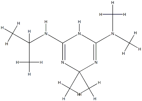 1,3,5-Triazine-2,4-diamine,1,6-dihydro-N,N,6,6-tetramethyl-N-(1-methylethyl)-(9CI) 구조식 이미지