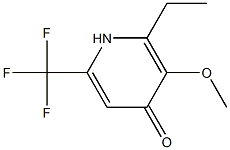 4-Pyridinol,2-ethyl-3-methoxy-6-(trifluoromethyl)-(9CI) Structure