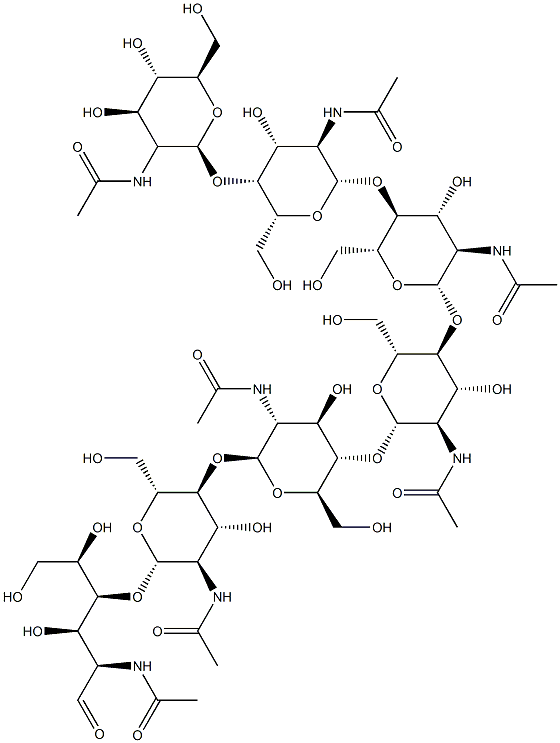 HEPTA-N-ACETYLCHITOHEPTAOSE Structure