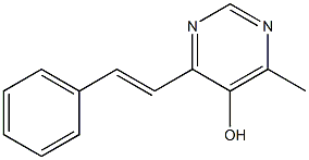 5-Pyrimidinol,4-methyl-6-(2-phenylethenyl)-(9CI) 구조식 이미지