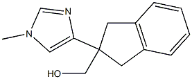 1H-Indene-2-methanol,2,3-dihydro-2-(1-methyl-1H-imidazol-4-yl)-(9CI) 구조식 이미지