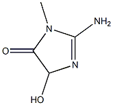 4H-Imidazol-4-one,2-amino-3,5-dihydro-5-hydroxy-3-methyl-(9CI) 구조식 이미지