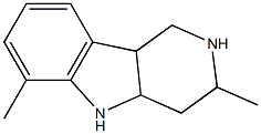 2H-Pyrido[4,3-b]indole,1,3,4,4a,5,9b-hexahydro-3,6-dimethyl-(9CI) Structure