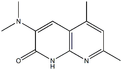 1,8-Naphthyridin-2(1H)-one,3-(dimethylamino)-5,7-dimethyl-(9CI) Structure