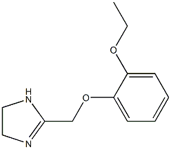 1H-Imidazole,2-[(2-ethoxyphenoxy)methyl]-4,5-dihydro-(9CI) 구조식 이미지