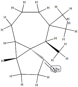 Cyclopenta[1,3]cyclopropa[1,2]cyclohepten-1(2H)-one, octahydro-7,7,8b-trimethyl-, (3aR,8aS,8bS)-rel- (9CI) 구조식 이미지