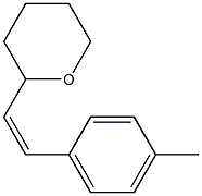 2H-Pyran,tetrahydro-2-[(1Z)-2-(4-methylphenyl)ethenyl]-(9CI) 구조식 이미지