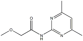 N-(4,6-dimethyl-2-pyrimidinyl)-2-methoxyacetamide 구조식 이미지