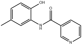 3-피리딘카르복사미드,N-(2-히드록시-5-메틸페닐)-(9CI) 구조식 이미지
