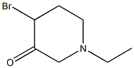 3-Piperidinone,4-bromo-1-ethyl-(9CI) Structure