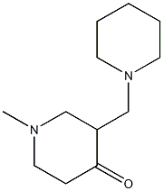 4-Piperidinone,1-methyl-3-(1-piperidinylmethyl)-(9CI) 구조식 이미지