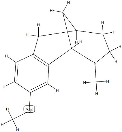 1,5-Methano-2-benzazocine,1,2,3,4,5,6-hexahydro-9-methoxy-2-methyl-(9CI) 구조식 이미지