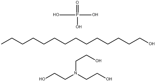 1-Tetradecanol, phosphate, compd. with 2,2',2''-nitrilotris[ethanol] Structure