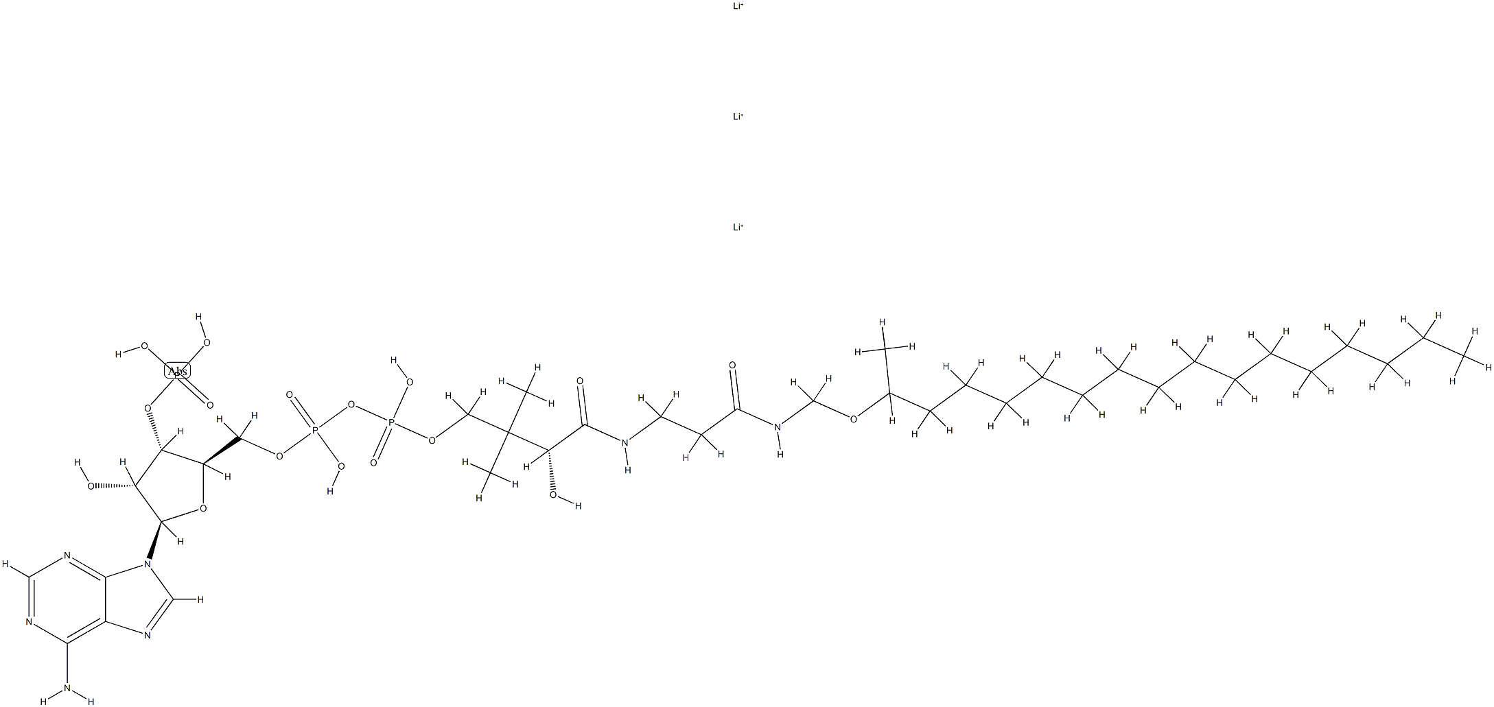 heptadecan-2-onyl-dethio-coenzyme A Structure