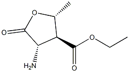 D-아라비논산,2-아미노-2,3,5-트리데옥시-3-(에톡시카르보닐)-,감마-락톤(9CI) 구조식 이미지