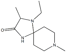 1,4,8-Triazaspiro[4.5]decan-2-one,4-ethyl-3,8-dimethyl-(9CI) Structure
