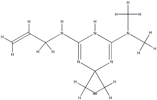 1,3,5-Triazine-2,4-diamine,1,6-dihydro-N,N,6,6-tetramethyl-N-2-propenyl-(9CI) Structure