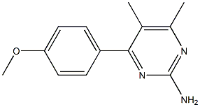 2-Pyrimidinamine,4-(4-methoxyphenyl)-5,6-dimethyl-(9CI) 구조식 이미지