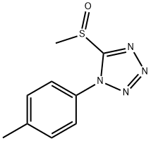 1H-Tetrazole,1-(4-methylphenyl)-5-(methylsulfinyl)-(9CI) Structure