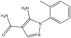 1H-Pyrazole-4-carboxamide,5-amino-1-(2-methylphenyl)-(9CI) Structure