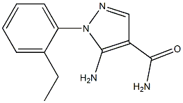 1H-Pyrazole-4-carboxamide,5-amino-1-(2-ethylphenyl)-(9CI) Structure
