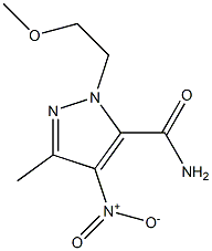 1H-Pyrazole-5-carboxamide,1-(2-methoxyethyl)-3-methyl-4-nitro-(9CI) Structure