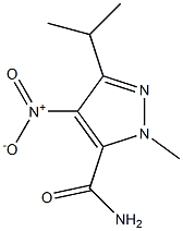 1H-Pyrazole-5-carboxamide,1-methyl-3-(1-methylethyl)-4-nitro-(9CI) Structure