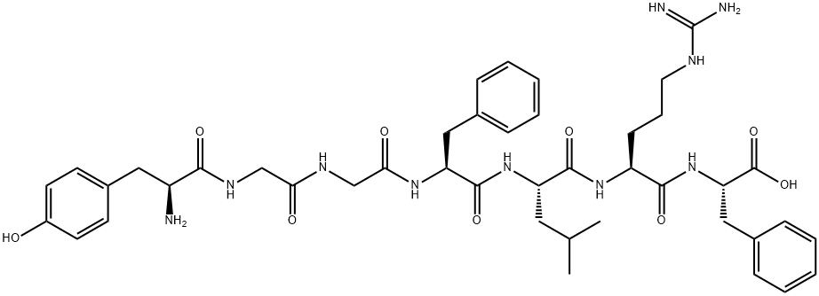enkephalin-Leu, Arg(6)-Phe(7)- Structure