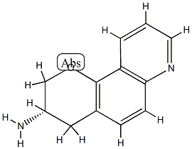 2H-Pyrano[2,3-f]quinolin-3-amine,3,4-dihydro-,(3S)-(9CI) 구조식 이미지