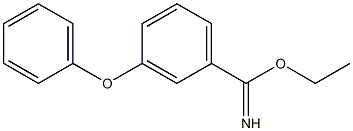 ethyl 3-phenoxybenzoimidate Structure