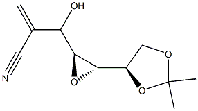 D-gulo-Heptononitrile, 4,5-anhydro-2-deoxy-2-methylene-6,7-O-(1-methylethylidene)- (9CI) Structure