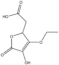 2-Furanaceticacid,3-ethoxy-2,5-dihydro-4-hydroxy-5-oxo-,rel-(-)-(9CI) 구조식 이미지