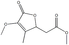 2-Furanaceticacid,2,5-dihydro-4-methoxy-3-methyl-5-oxo-,methylester,rel-(+)-(9CI) Structure