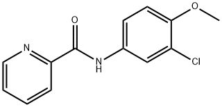 N-(3-chloro-4-methoxyphenyl)-2-pyridinecarboxamide 구조식 이미지
