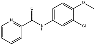 N-(3-chloro-4-methoxyphenyl)-2-pyridinecarboxamide Structure